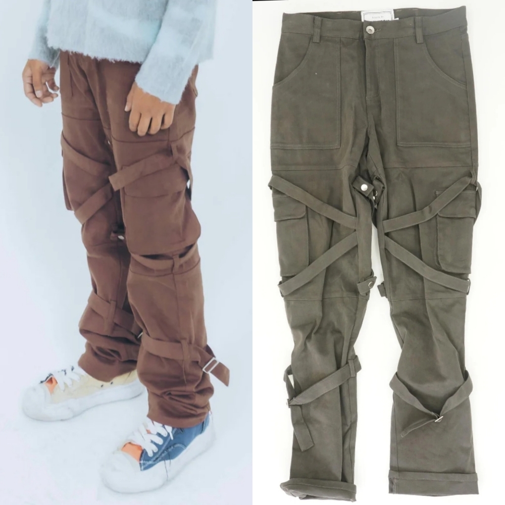 GOKYO HOUSE 30x30 bondage strappy grey charcoal Trouser